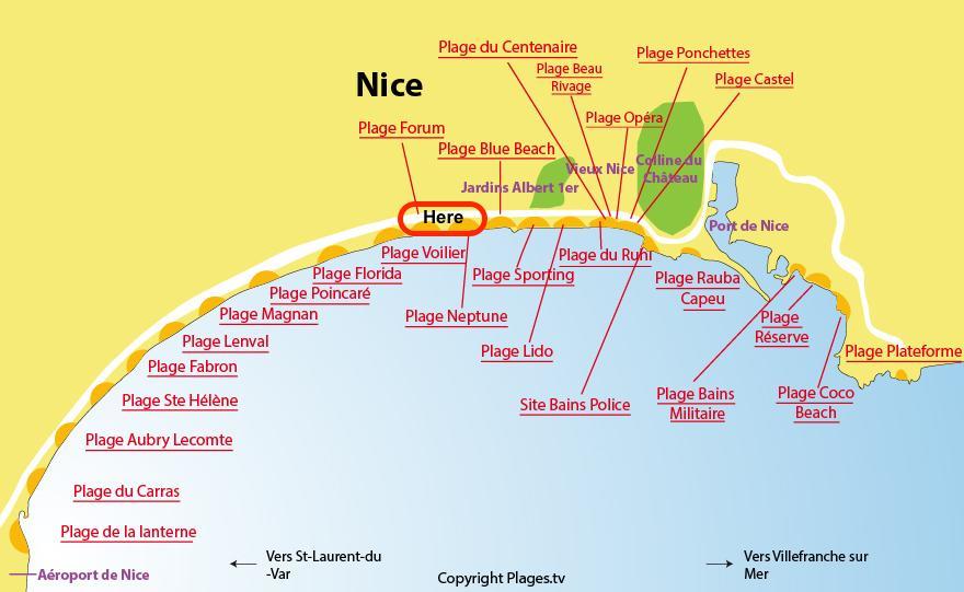 Nice Beach - Promenade Des Anglais מראה חיצוני תמונה